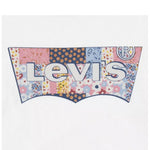Levi'S T-Shirt Tinta Unita Girocollo con Stampa per Bambina 4EH901 BIANCO LEVI'S 