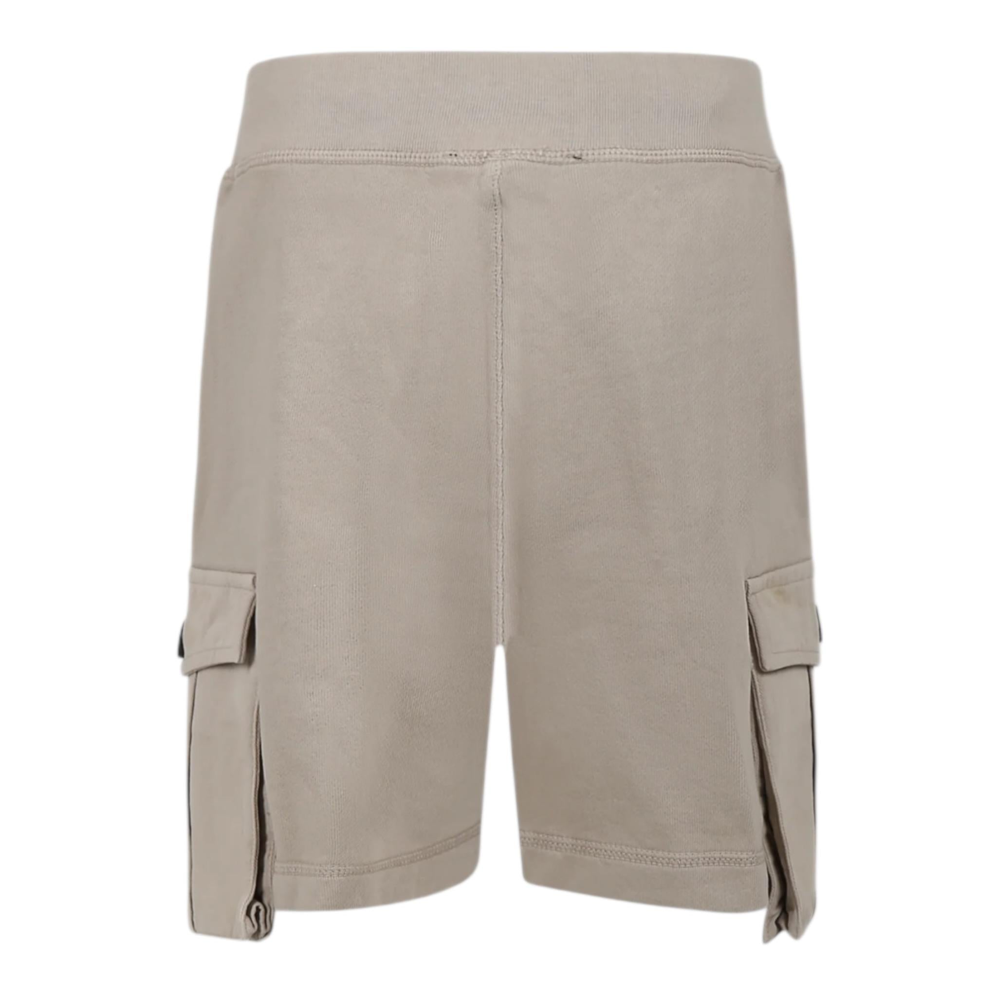 Dsquared2 Bermuda Felpa Tinta Unita con Tasconi per Bambino DQ2720 BEIGE DSQUARED2 