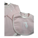 Trussardi Set 3 Pezzi Body Manica Lunga-Bavetta-Cappello per Neonata TLP26001TUA ROSA TRUSSARDI 