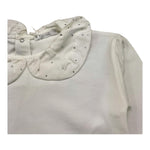 M+E' shirt tinta unita con colletto Bianco per Neonata UE1023 BIANCO M+E' 