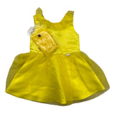 Liu Jo Abito Girmanica Tinta Unita Con Tulle Giallo Per Bambina