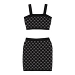 Twinset Completo 2 Pezzi Top-Gonna Tinta Unita per Bambina 251GJ3QX4X NERO TWINSET 