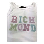 John Richmond Canotta Tinta Unita con Brillantini per Bambina RGP25211CN BIANCO JOHN RICHMOND 