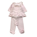 LALALU' completo 2pz maglia-ghettina tinta unita Rosa per Neonata CPL06N ROSA LALALU' 