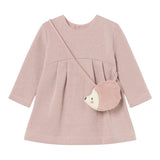 MAYORAL abito tinta unita con pochette girocollo Rosa per Neonata 2915X ROSA MAYORAL 