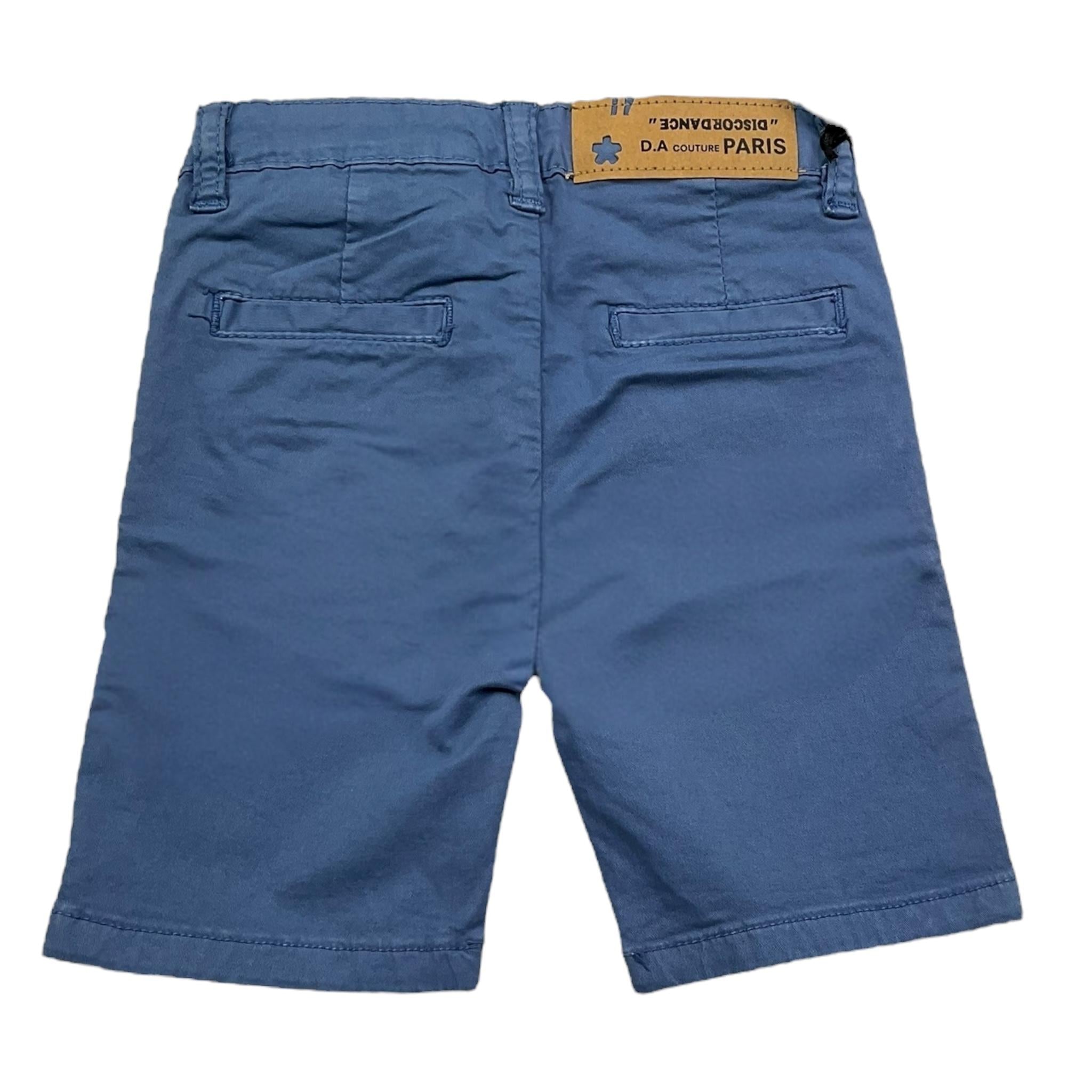 Daniele Alessandrini Bermuda Tinta Unita con Girovita Regolabile per Bambino 1236P1217 BLU DANIELE ALESSANDRINI 