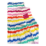 Agatha Ruiz Abito Giromanica Stampa Fantasia Bianco Per Neonata
