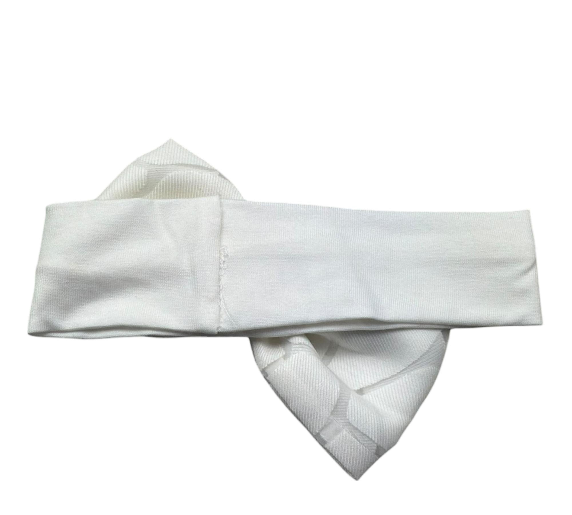 Le Bebe Fascia Capelli Tinta Unita per Neonata LBG6410 BIANCO LE BEBE 