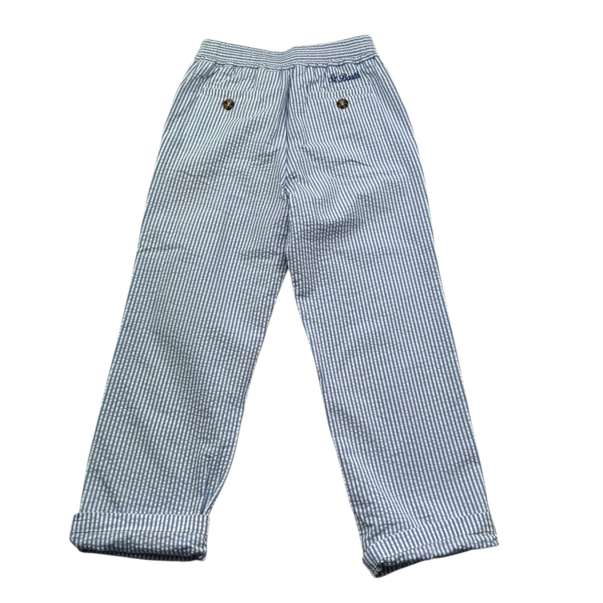 Saint Barth Pantalone Tinta Unita con Elastico In Vita per Bambino 01093L BIANCO SAINT BARTH 