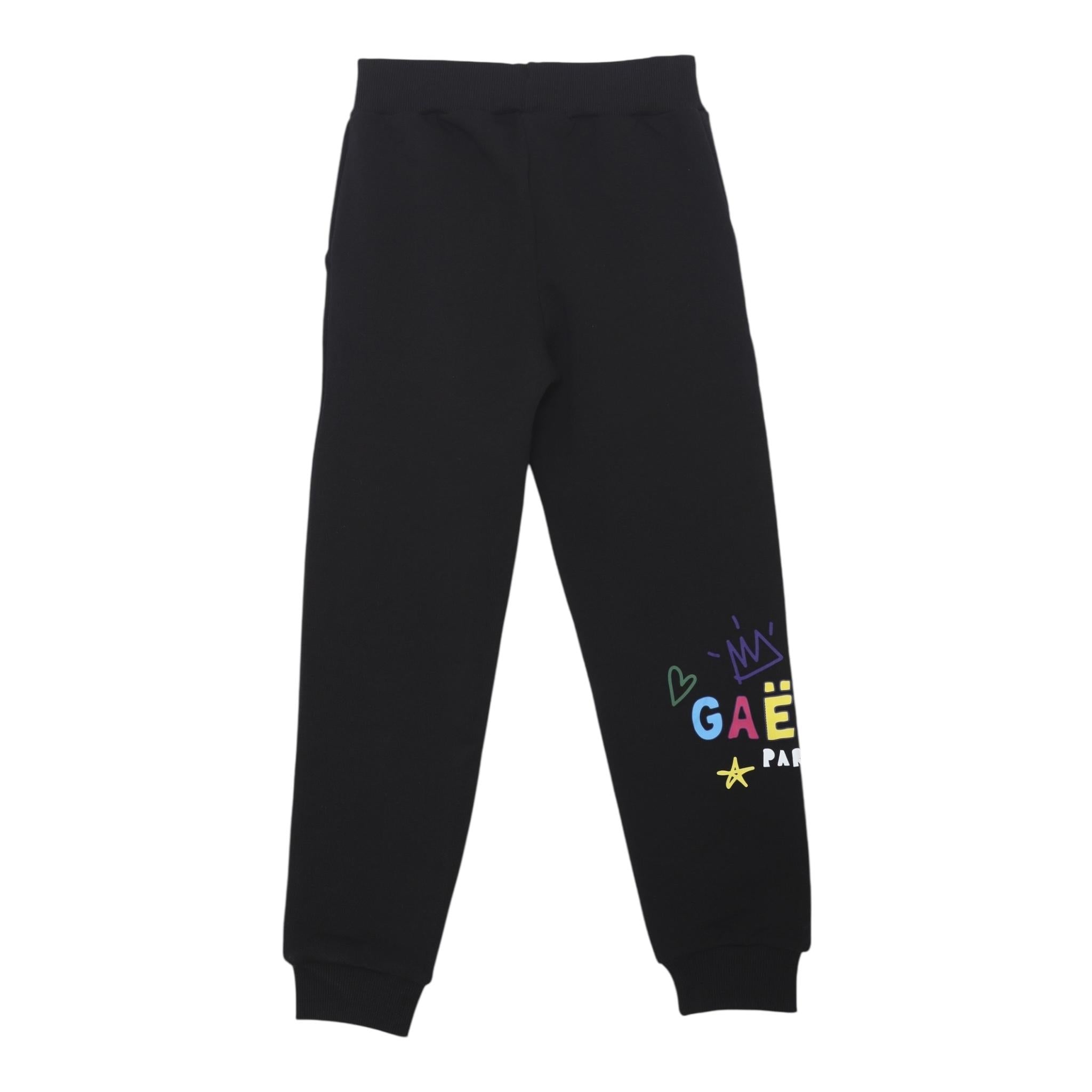 GAELLE completo 2pz felpa-pantalone tinta unita Nero per Bambina 2741T00527 NERO GAELLE 