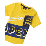 Sarabanda T-Shirt Tinta Unita con Stampa per Neonato 0B114 GIALLO SARABANDA 