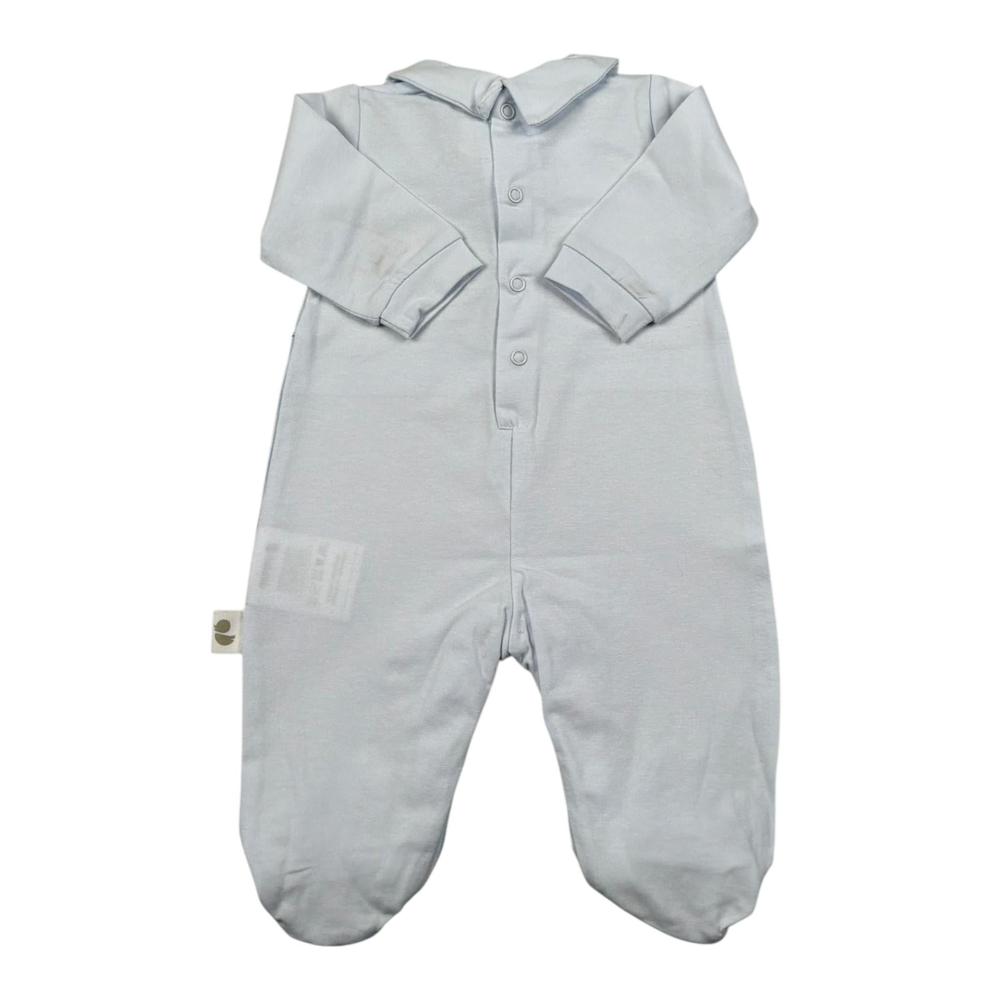 Lalalu' Tutina tinta unita con Stampa Azzurro per Neonato TJL510P AZZURRO LALALU' 