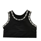 Michael Kors Top Tinta Unita con Contrasti per Bambina R30323 NERO MICHAEL KORS 