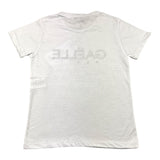 Gaelle T-Shirt Girocollo Tinta Unita con Stampa In Contrasto Bianco per Bambino