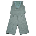 New Gereration Completo 2 Pezzi Gilet-Pantalone tinta unita Verde per Bambino 51950 VERDE NEW GERERATION 