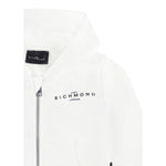 John Richmond Felpa con Zip E Cappuccio Tinta Unita per Neonato RIP25015FE BIANCO JOHN RICHMOND 