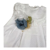 Barcellino Completo 2 Pezzi Camicia-Culotte per Neonata 120816 BIANCO/BLU BARCELLINO 