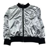 John Richmond Giubbino Reversibile con Zip Bicolore per Bambina RGP26037GB NERO/ARGENTO JOHN RICHMOND 