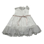 La Stupenderia Abito Giromanica Tinta Unita con Tulle per Neonata CBAB64 BIANCO LA STUPENDERIA 