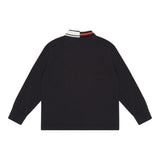 Emporio Armani Polo Manica Lunga Tinta Unita con Logo per Neonato 6DHFJ3 BLU EMPORIO ARMANI 