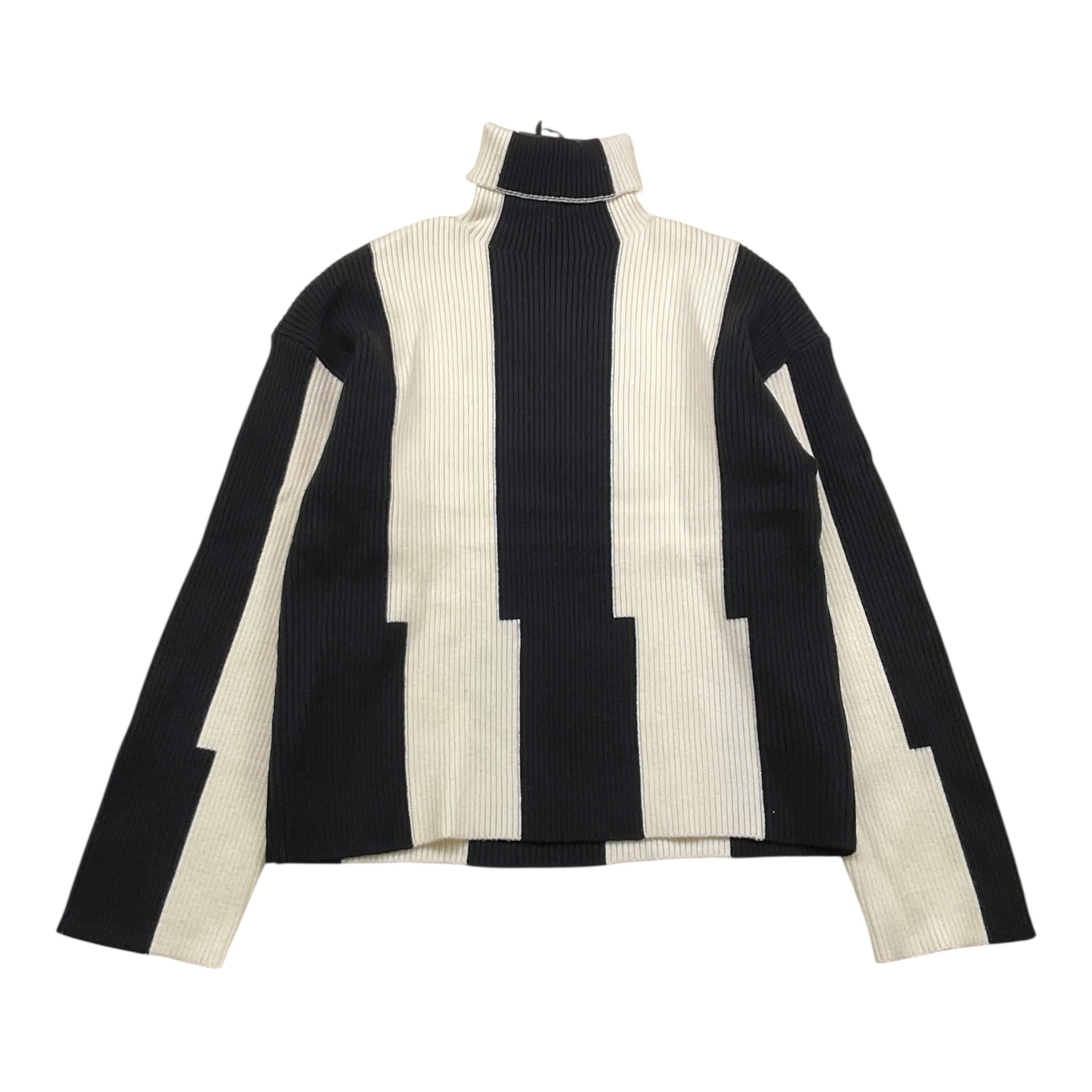 TO be too maglia bicolore con fantasia astratta Bianco/nero per Bambina TFJF24M517 BIANCO/NERO TO be too 