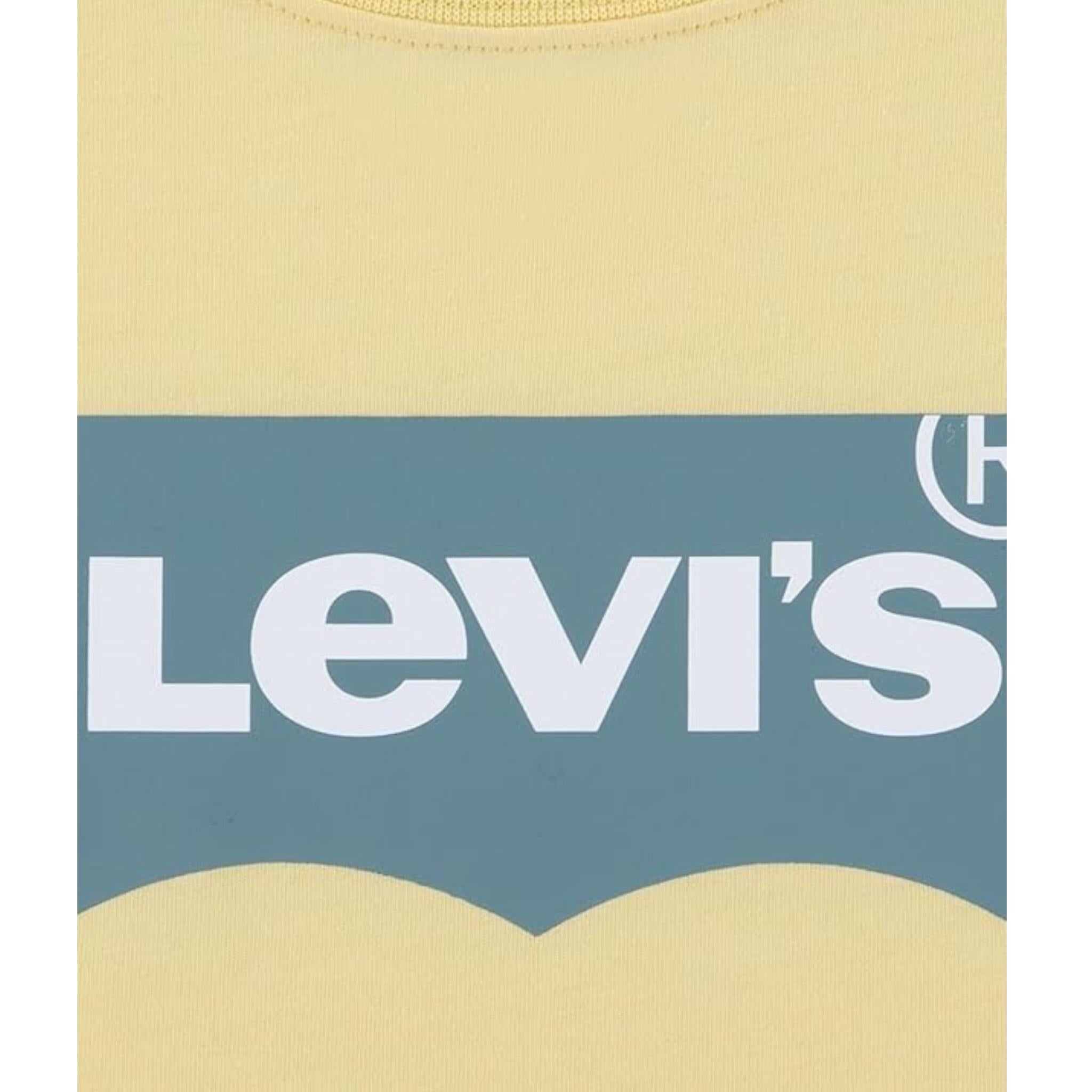 Levi'S T-Shirt Girocollo Tinta Unita con Stampa per Bambino 8E8157 GIALLO LEVI'S 