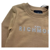 John Richmond Felpa Chiusa Girocollo Tinta Unita con Logo per Neonato RIP26001FE BEIGE JOHN RICHMOND 