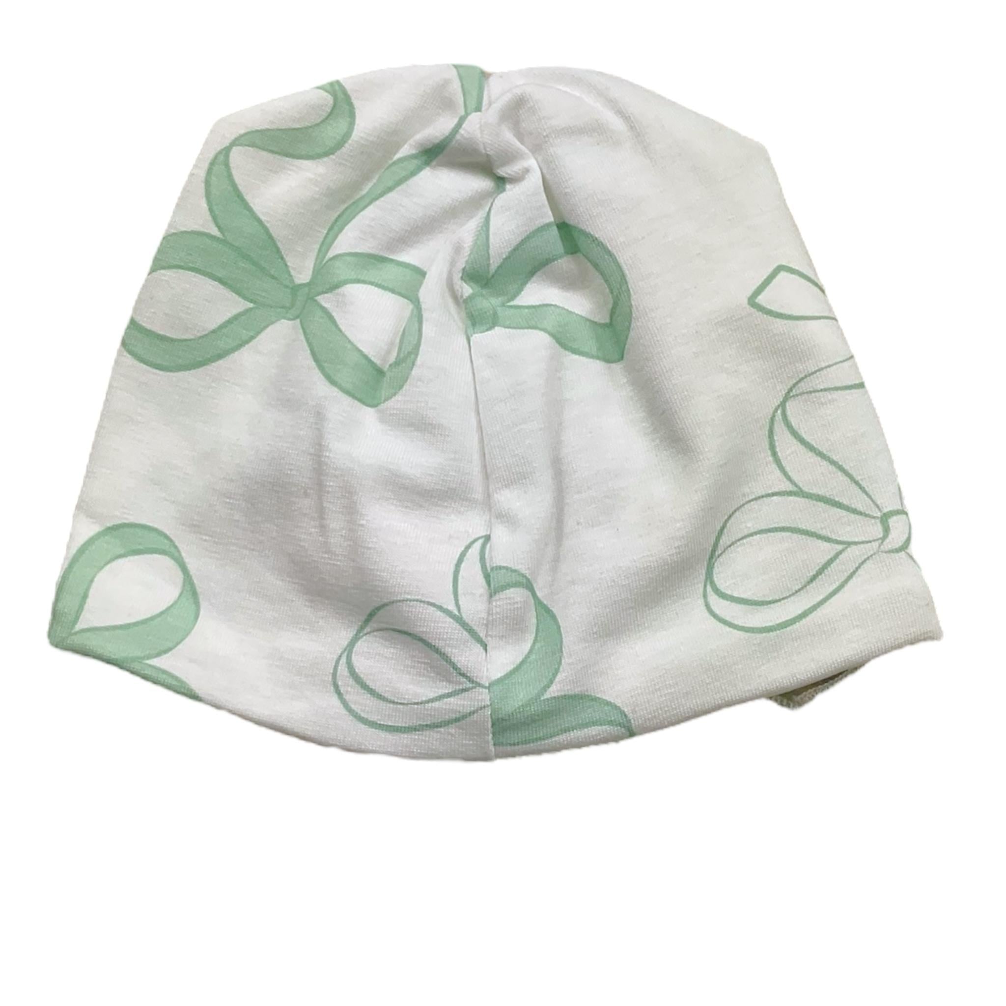 Le Bebe' Cappello Tinta Unita con Stampa per Neonata LBG5612 BIANCO LE BEBE' 