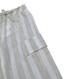 Magil Pantalone Bicolore Fantasia A Righe per Neonata HM25001N BIANCO/BEIGE MAGIL 