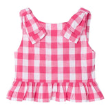 Mayoral Camicia Giromanica Fantasia A Quadri per Neonata 3023 BIANCO/FUXIA MAYORAL 