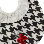 Barcellino Bavetta Tinta Unita con Stampa E Fantasia per Neonata 4344 BIANCO/NERO BARCELLINO 