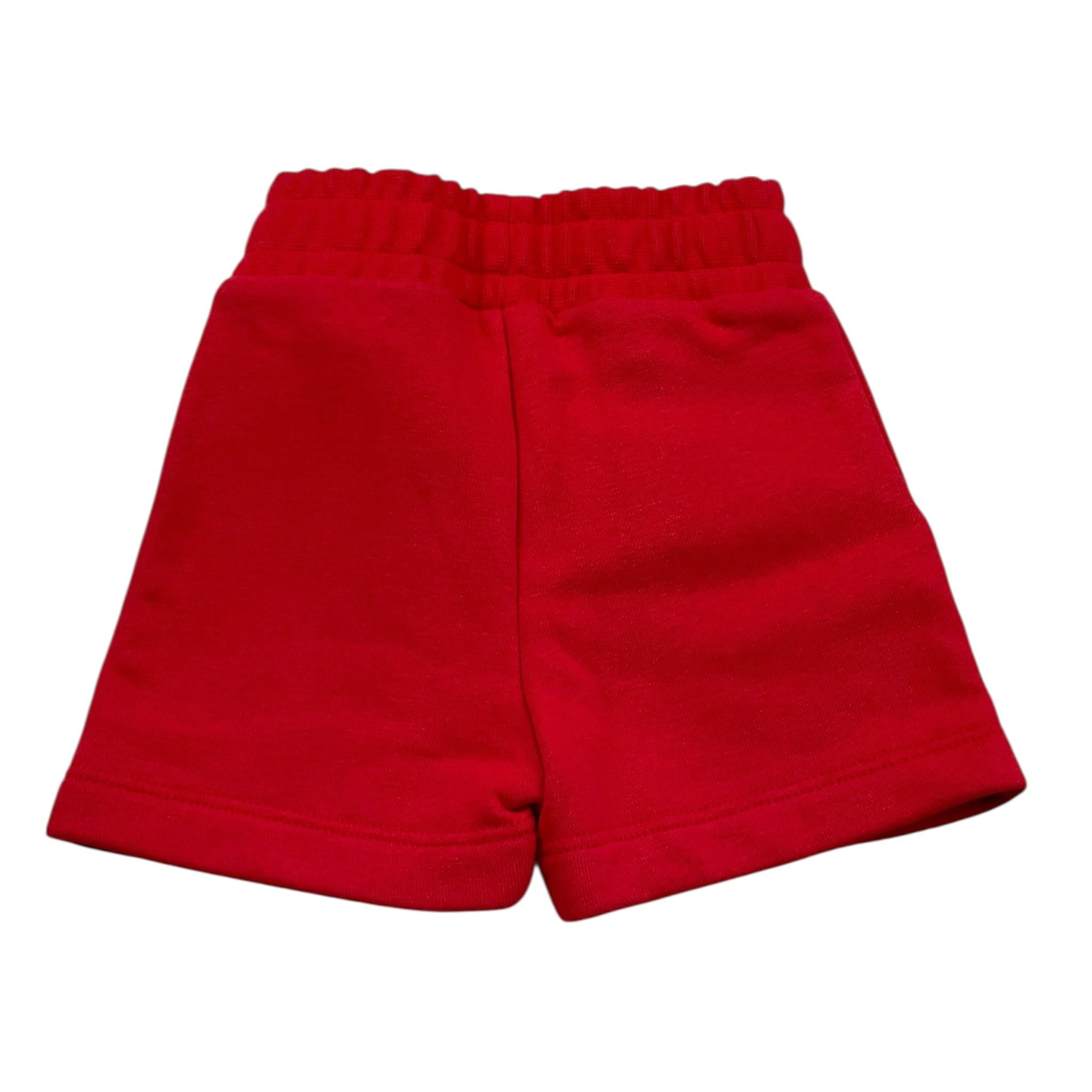 Iceberg Bermuda Felpa Tinta Unita con Stampa per Neonato BFICE5105B ROSSO ICEBERG 