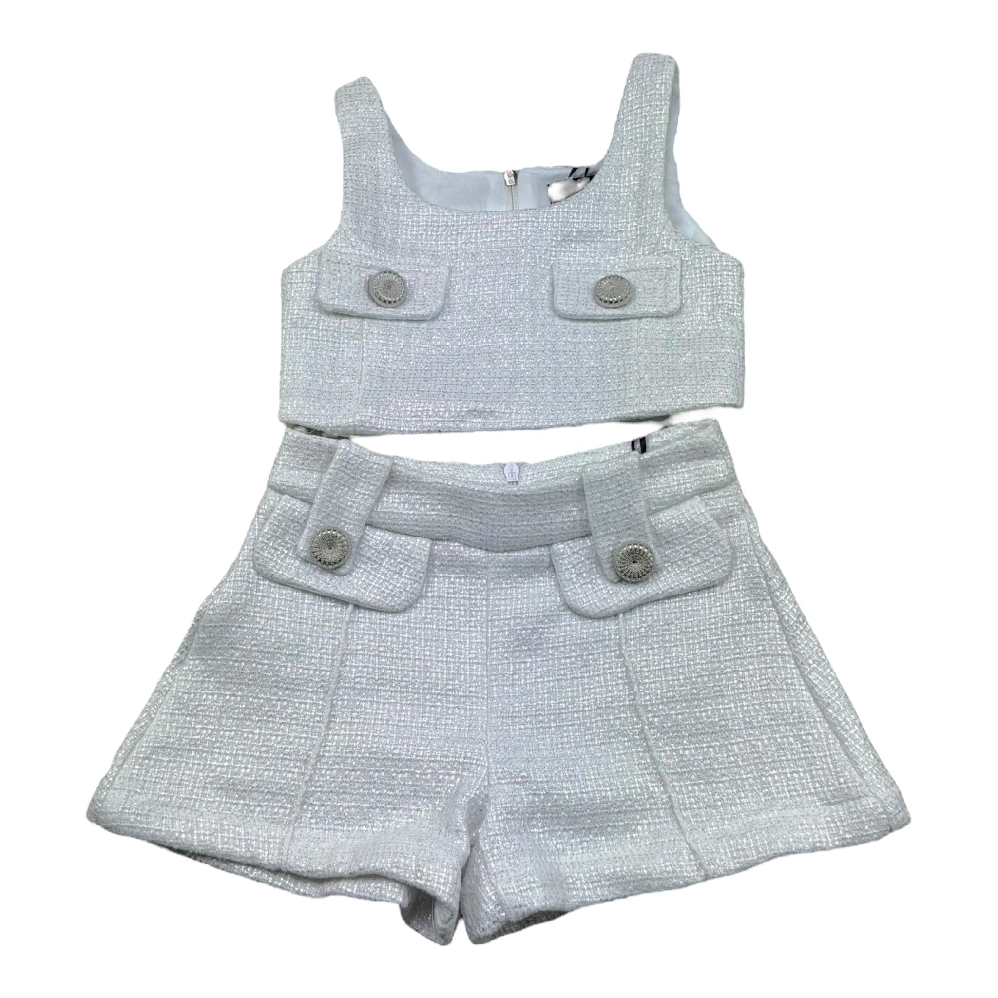 Fun & Fun Completo 2 Pezzi Top-Short per Bambina FNCBTP01031 GRIGIO FUN & FUN 