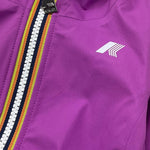 K-Way Giubbino Tinta Unita con Zip E Cappuccio per Bambina K4125CWW VIOLA K-WAY 