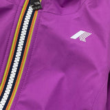 K-Way Giubbino Tinta Unita con Zip E Cappuccio per Bambina K4125CWW VIOLA K-WAY 