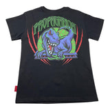Propaganda T-Shirt Girocollo Tinta Unita Con Stampa Nero Per Bambino