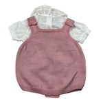 Marlu' Completo 2 Pezzi Camicia-Pagliaccetto per Neonata EB2630 ROSA/BIANCO MARLU' 