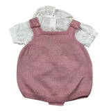 Marlu' Completo 2 Pezzi Camicia-Pagliaccetto per Neonata EB2630 ROSA/BIANCO MARLU' 