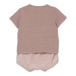 Teddy E Minou Completo 2 Pezzi T-Shirt-Culotte per Neonata E24CP062M1031 ROSA TEDDY E MINOU 