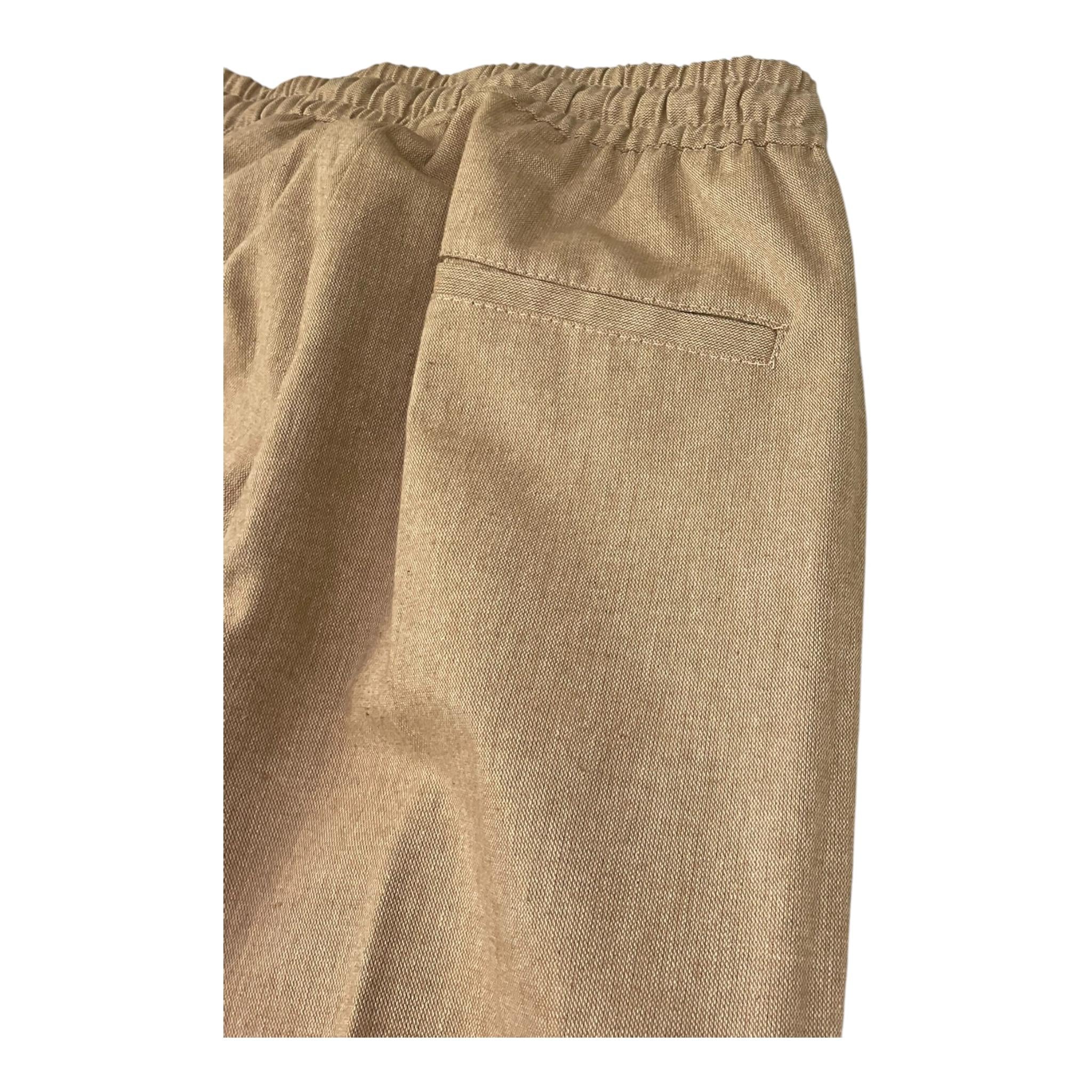 Manuel Ritz Pantalone Tinta Unita con Elastico In Vita per Bambino MR2421 BEIGE MANUEL RITZ 