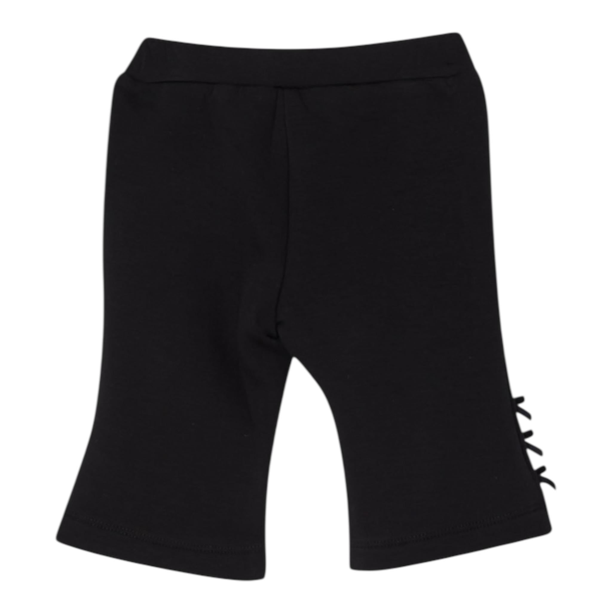 LIU JO pantalone tinta unita con fiocchi Nero per Neonata HF4085 NERO LIU JO 