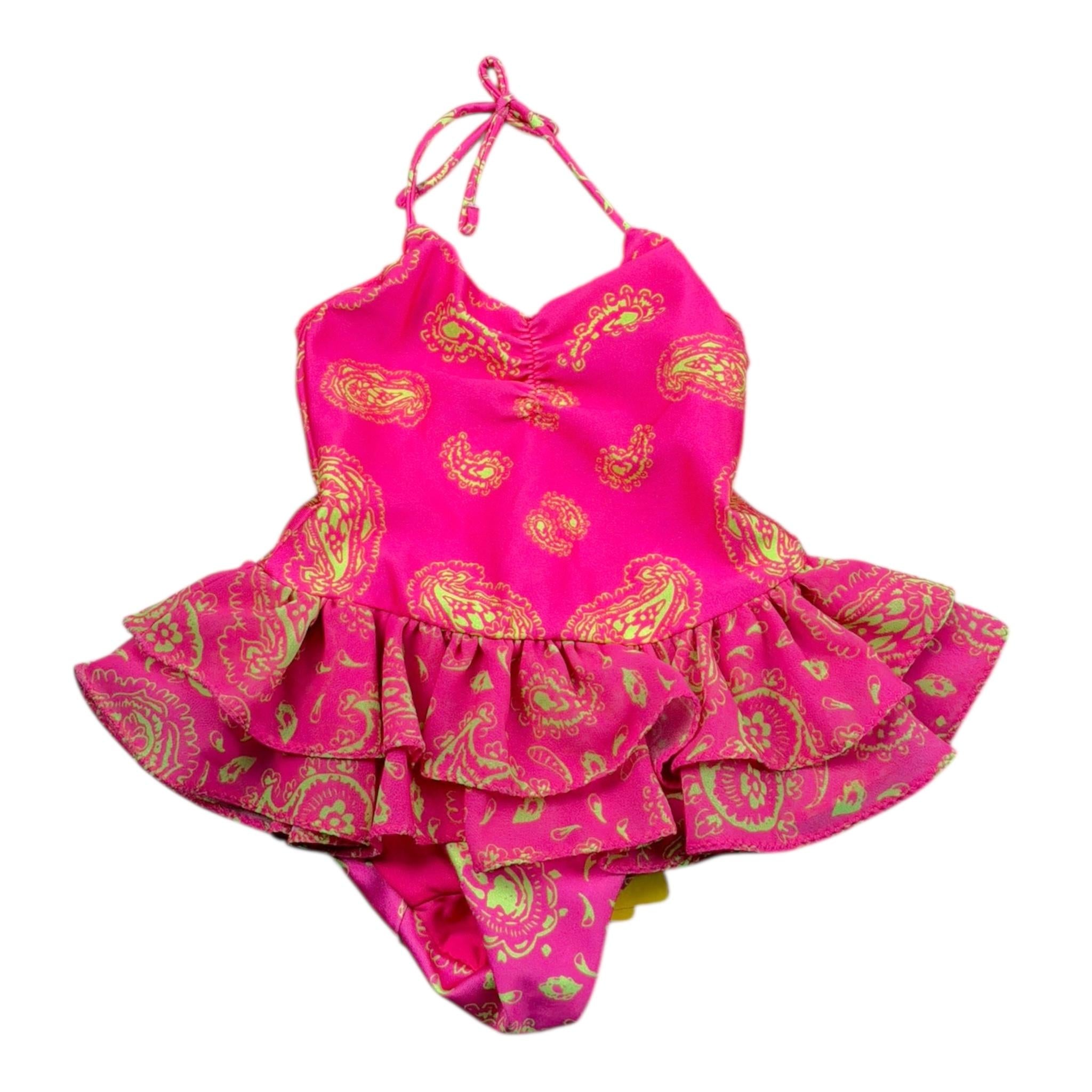 F**K Costume Intero Tinta Unita con Fantasia per Neonata FJ25B2A18MKX64 FUXIA F**K 