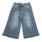 M+E' Jeans Tinta Unita Modello Palazzo per Bambina UE1706NX AZZURRO M+E' 