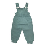 WEDOBLE salopette tinta unita con bottoni Verde per Neonato V2110310C VERDE WEDOBLE 