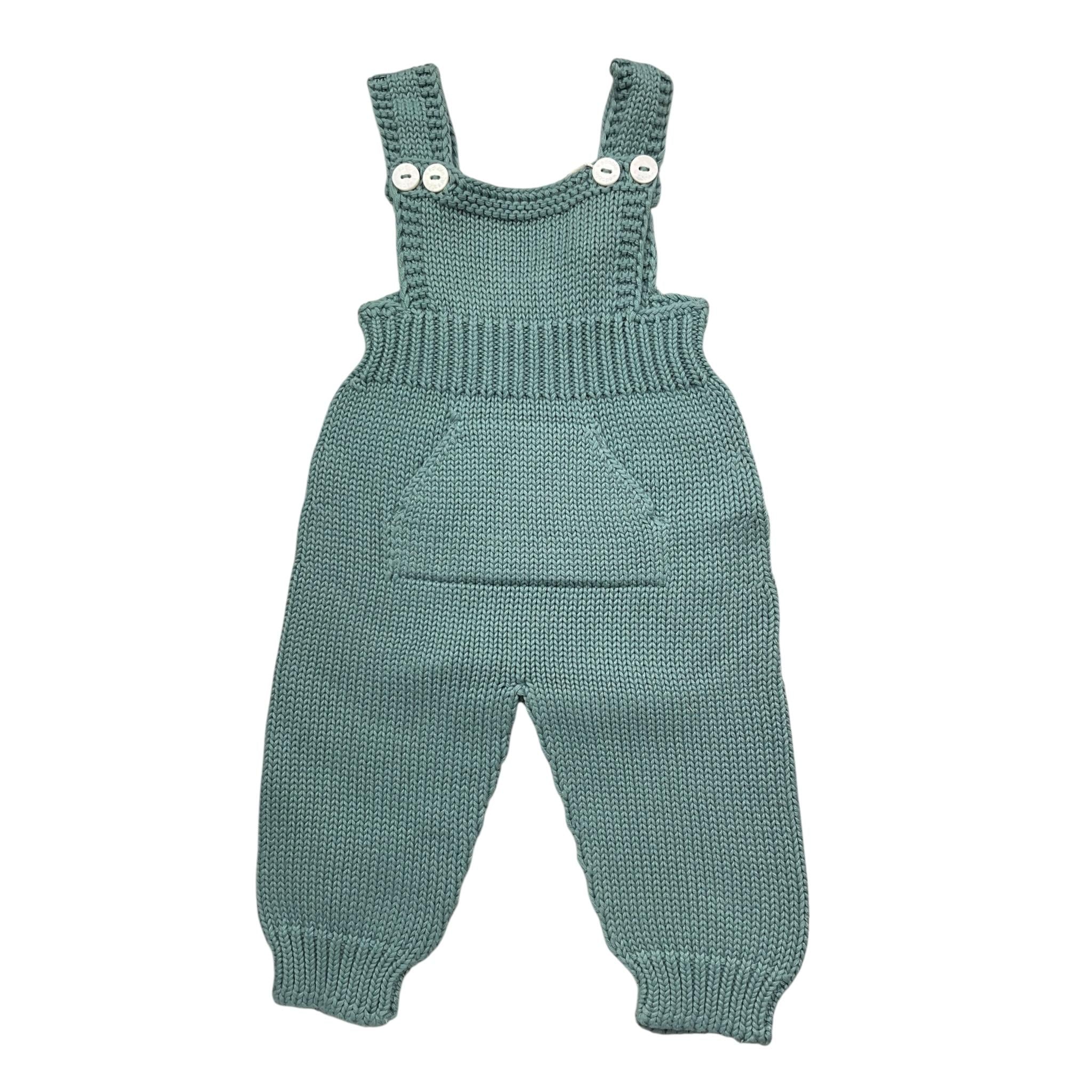 WEDOBLE salopette tinta unita con bottoni Verde per Neonato V2110310C VERDE WEDOBLE 