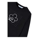 MAYORAL shirt gircollo tinta unita con stampa Nero per Bambina 178 NERO MAYORAL 
