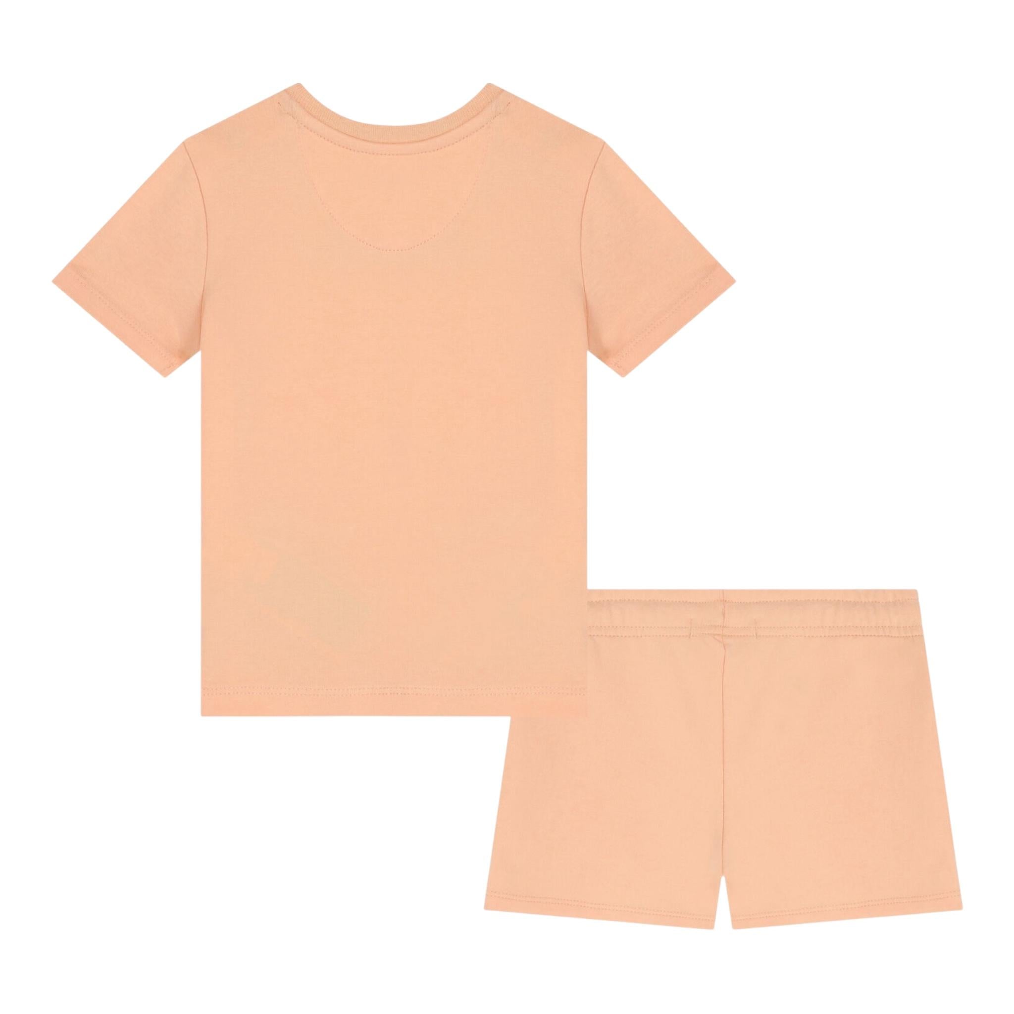 Calvin Klein Completo 2 Pezzi T-Shirt-Bermuda Tinta Unita con Stampa per Bambino IN0IN00072J PESCA CALVIN KLEIN 