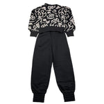 SUPERGA completo tuta 2 pezzi felpa-pantalone tinta unita Nero per Bambina A144 NERO SUPERGA 