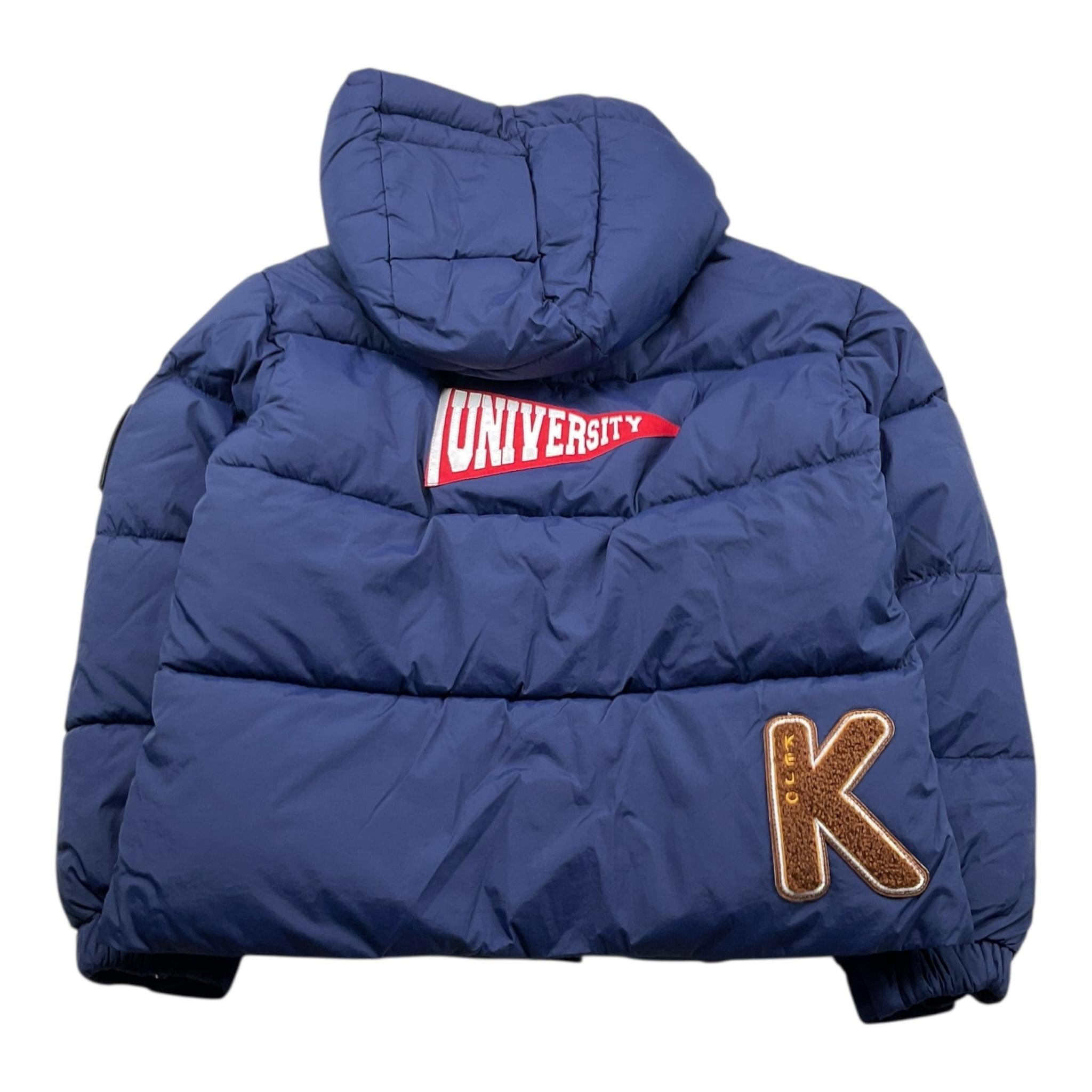 KEJO giubbino tinta unita con zip e cappuccio Blu per Bambino KJ3F2W4J002 BLU KEJO 