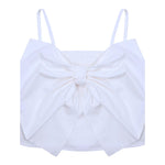 Vicolo Top Bretelline Tinta Unita con Fiocco per Neonata 3146TOP00317N BIANCO VICOLO 